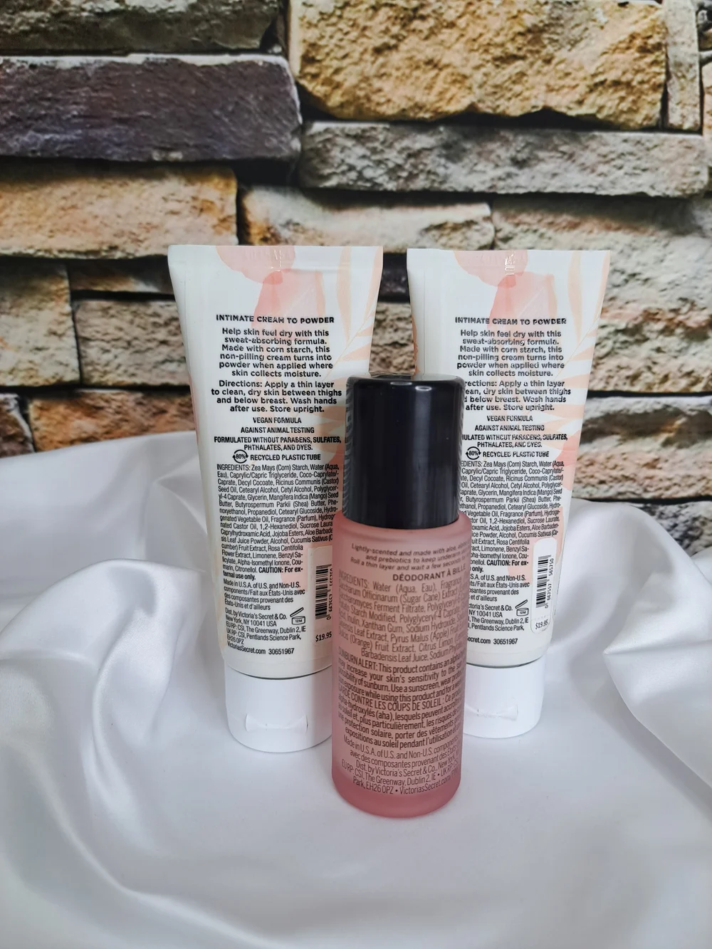 Victoria's Secret Coconut Milk & Rose Intimate Cream to Powder & Deodrant Set 3